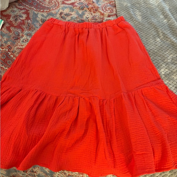 Rachel Zoe shin length gauzy cotton skirt - Picture 1 of 3